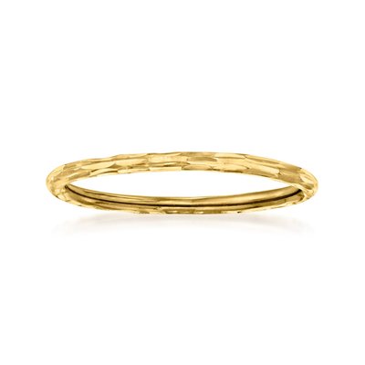 RS Pure Italian Gold Grooved Ring
