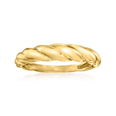 RS Pure Gold Shrimp Ring